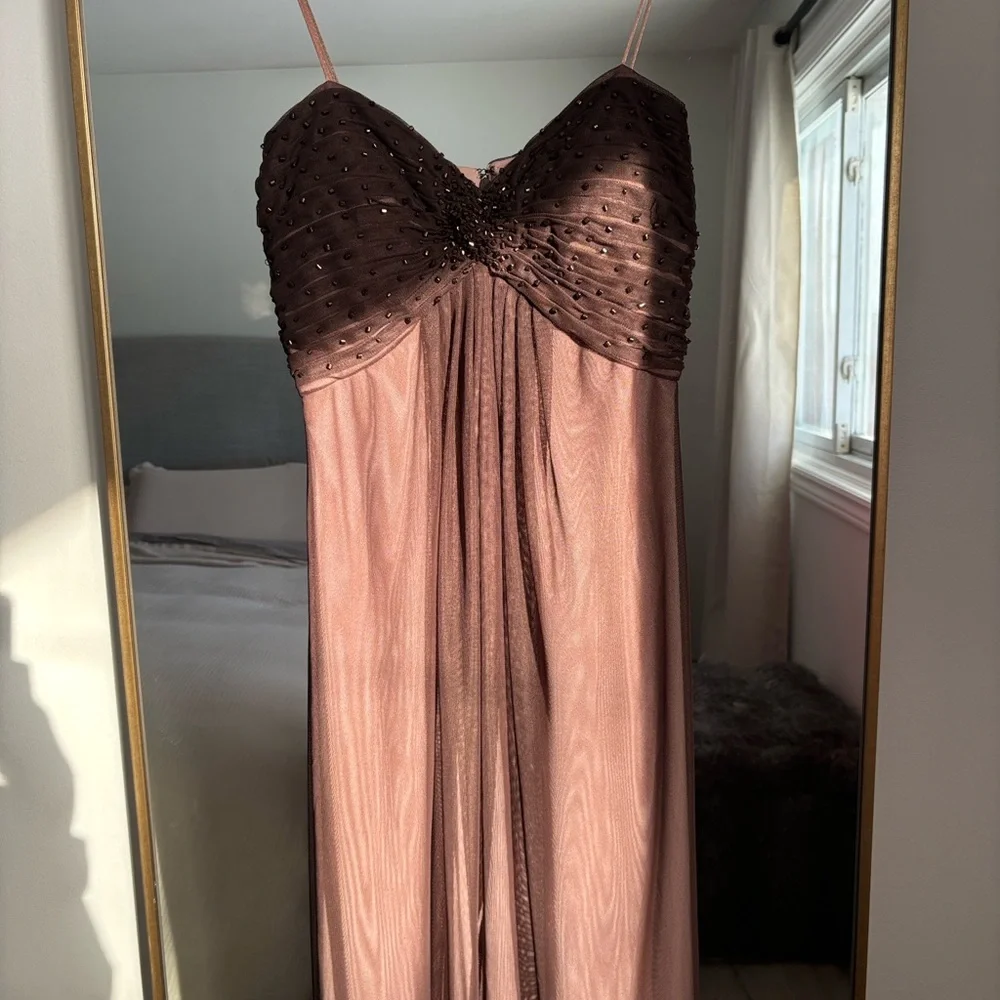 JS Boutique Pink and Black Maxi Dress - Picture 3 of 6
